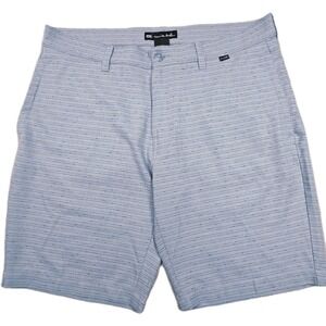 Travis Mathew Shorts Mens 36 Gray‎ Chino Golf 9" Inseam Preppy Lightweight